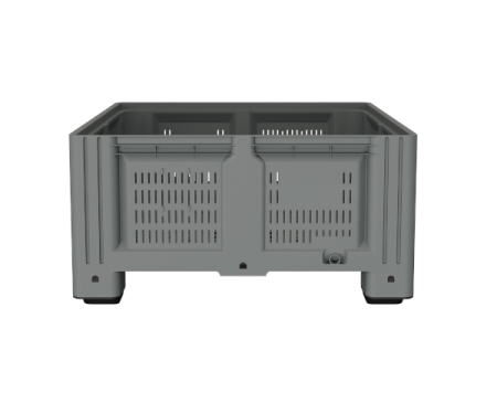 Большой контейнер 1130x1130x580 мм iBOX c перфорированными стенками и дном, на ножках