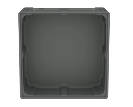 Большой контейнер 1130x1130x580 мм iBOX со сплошными стенками и дном, на ножках