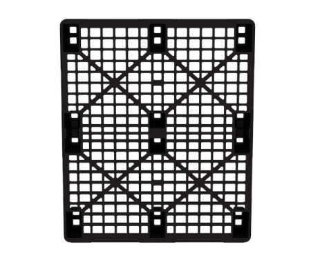 Пластиковый паллет 1200x1000x135 мм перфорированный на ножках с бортиком